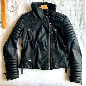 All Saints Leather Motorcycle Jacket
